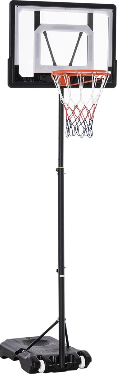 Lexium Basketbalpaal verstelbaar - Basketbalring - Basketbalpaal voor buiten - Basketbalpaal voor kinderen - Basketbal paal verstelbaar