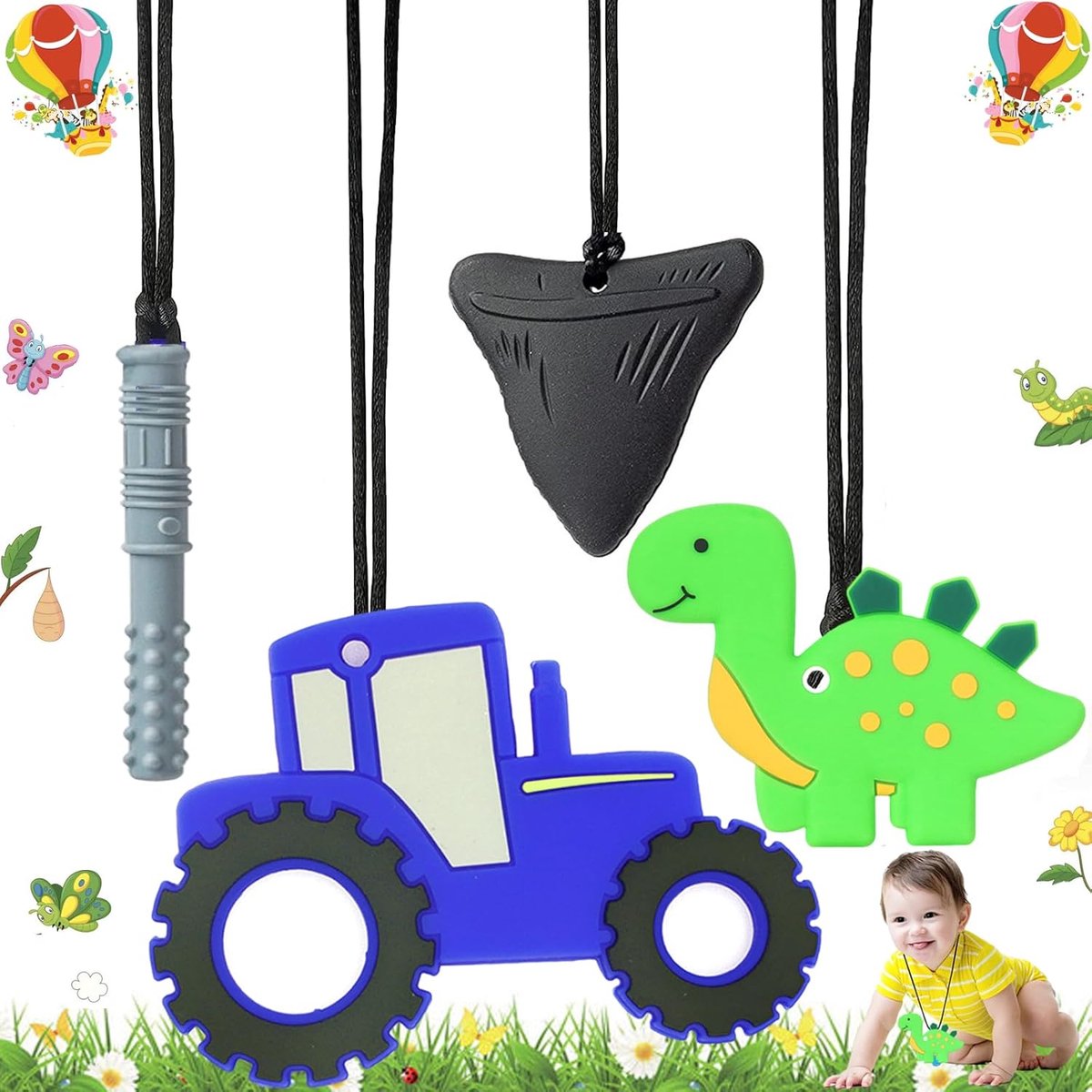 Lexium Bijtketting - Kauwketting - Bijtketting Kauwketting - Kauwsieraad