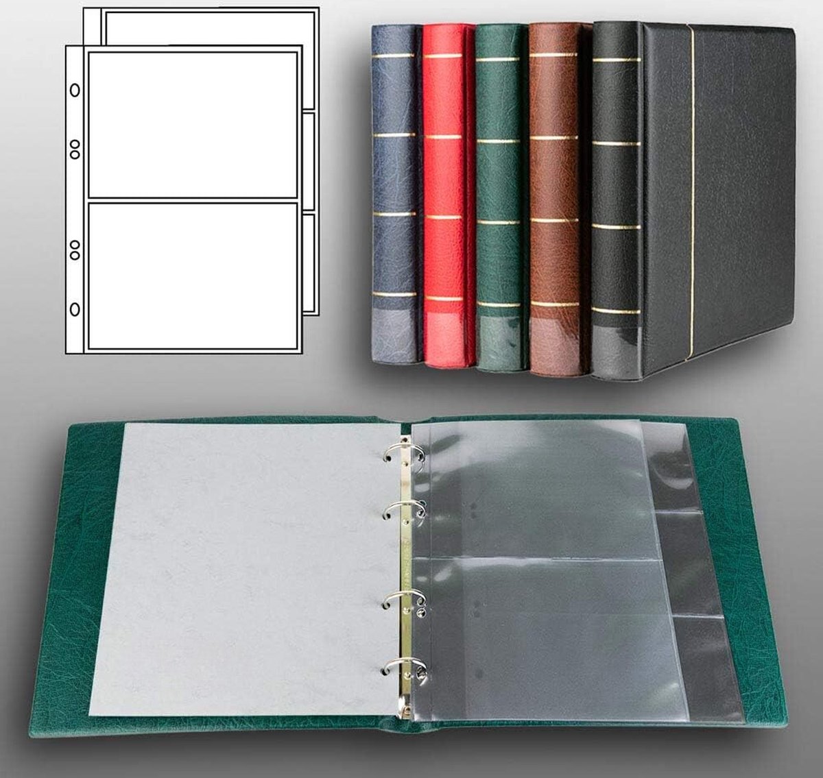 Lexium Biljetten verzamelmap - Geld verzamelmap - Biljetten album - Geld verzamelen - Biljetten houder