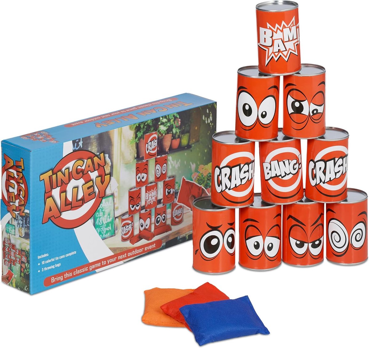 Lexium Blikgooien - Blikken Gooien - Gooispel - Kermis - Binnen en Buiten - Hollandse Spelletjes - Kinderfeestje