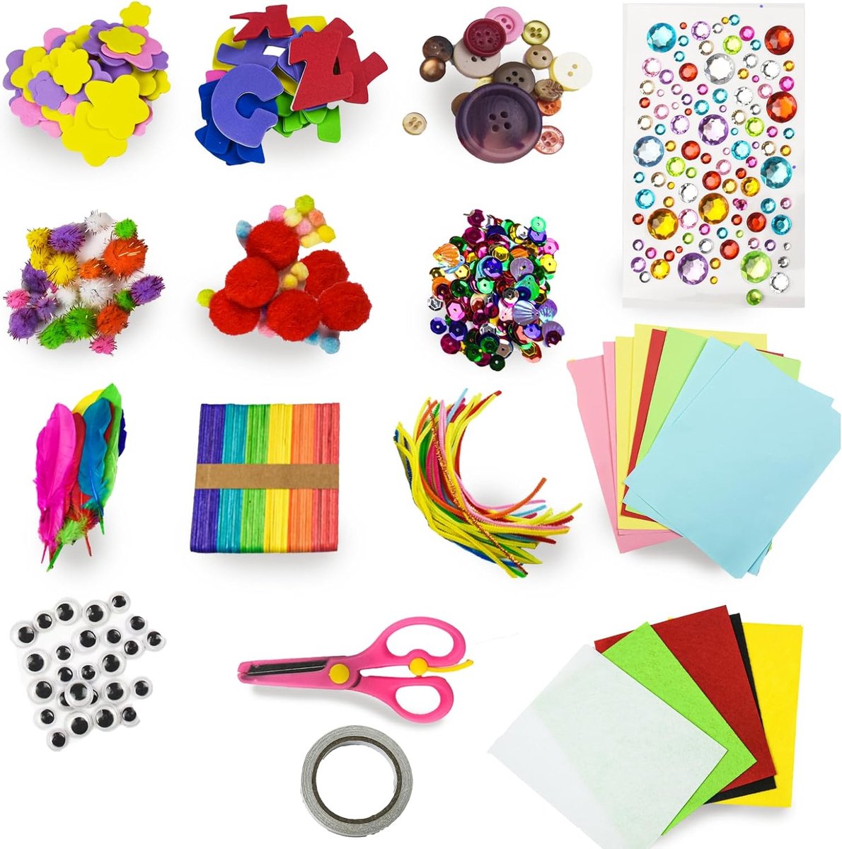 Lexium Knutselkoffer - Knutselset - Knutseldoos - Knutselbox - Creatief Speelgoed voor Kinderen - Knutselen Meisjes - Knutselen Jongens