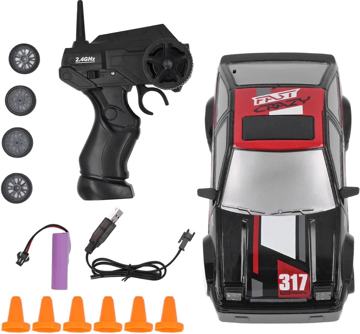 Lexium RC drift car - RC drift auto - RC car - RC auto drift - Drift auto afstandsbestuurbaar