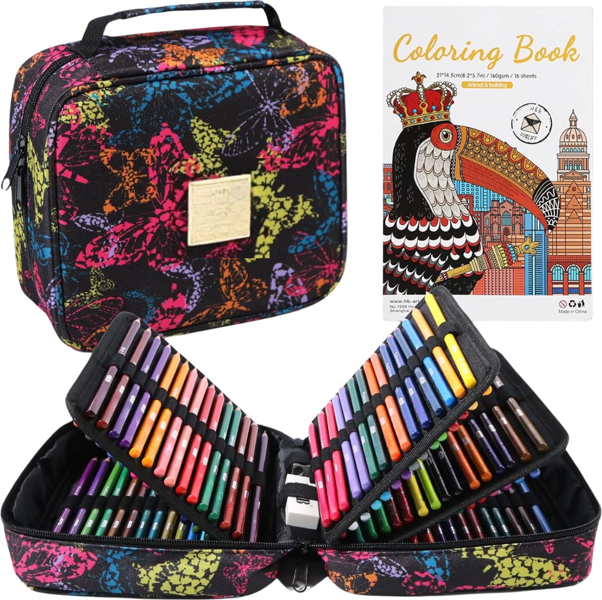 Lexium Tekendoos - Tekenset - Tekenkist - Tekenkoffer - Tekenset Compleet voor Kinderen en Volwassenen