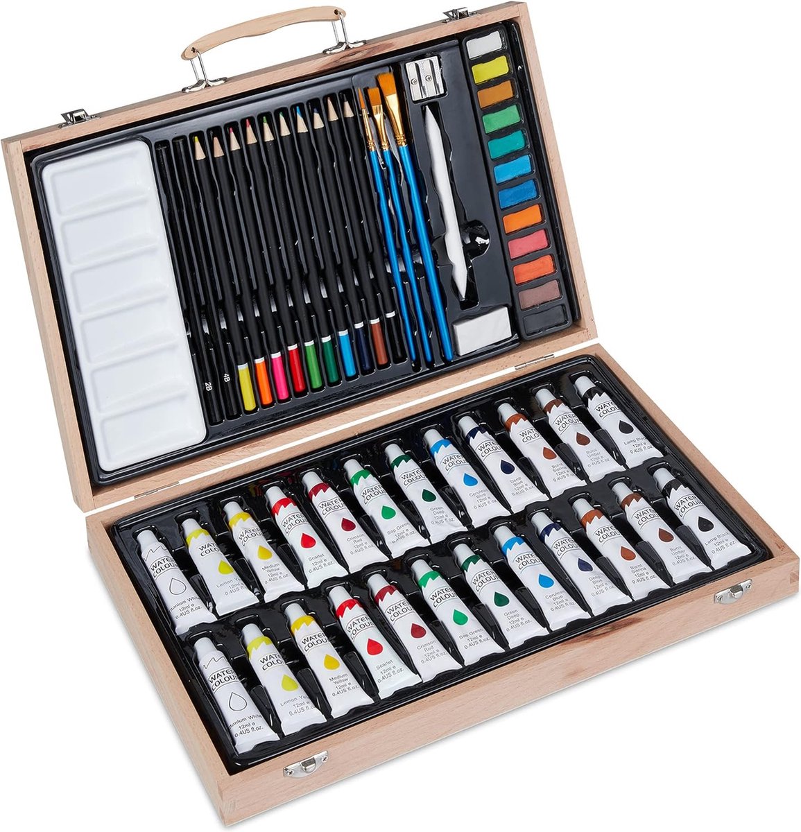 Lexium Tekendoos - Tekenset - Tekenkist - Tekenkoffer - Tekenset Compleet voor Kinderen en Volwassenen