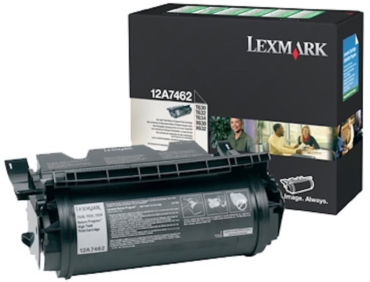 LEXMARK T63X tonercartridge zwart high capacity 21.000 pagina s 1-pack return program
