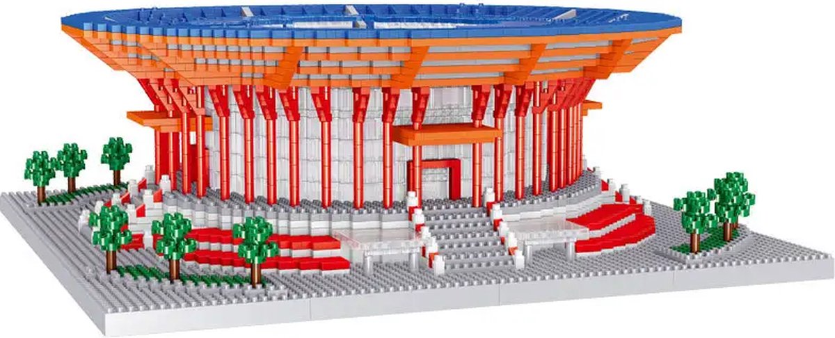 Lezi Beijing Yanqi Lake International Convention and Exhibition Center - Nanoblocks / miniblocks - Beroemde bouwwerken - Bouwset / 3D puzzel - 4795 bouwsteentjes