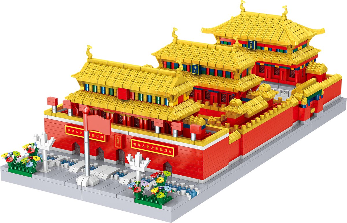 Lezi Imperial Palace - Nanoblocks / miniblocks - Bouwset / 3D puzzel - 3819 bouwsteentjes - Lezi LZ8274