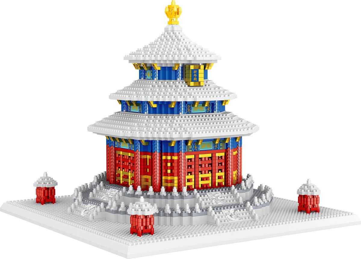 Lezi Temple of Heaven - Nanoblocks / miniblocks - Bouwset / 3D puzzel - 2627 bouwsteentjes - Lezi LZ8281