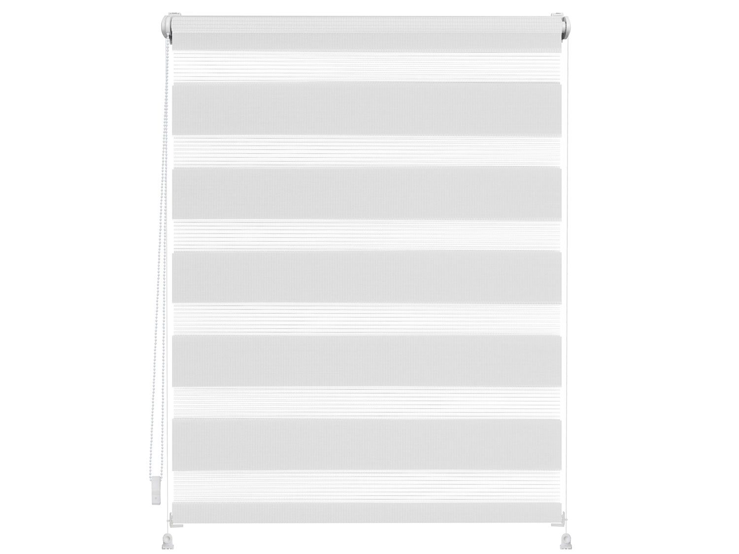 Lichtblick Duo-rolgordijn Klemmfix (Wit, 120 x 150 cm)