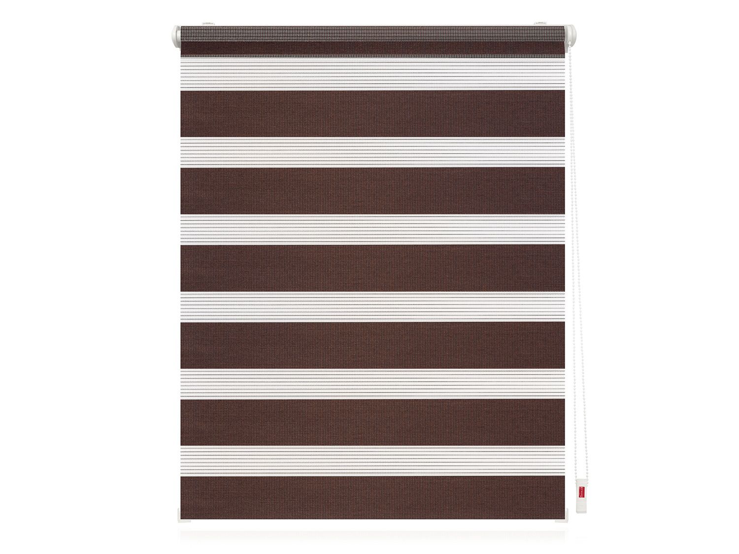 Lichtblick duo rolgordijn Klemmfix (Donkerbruin, 110 x 150 cm)
