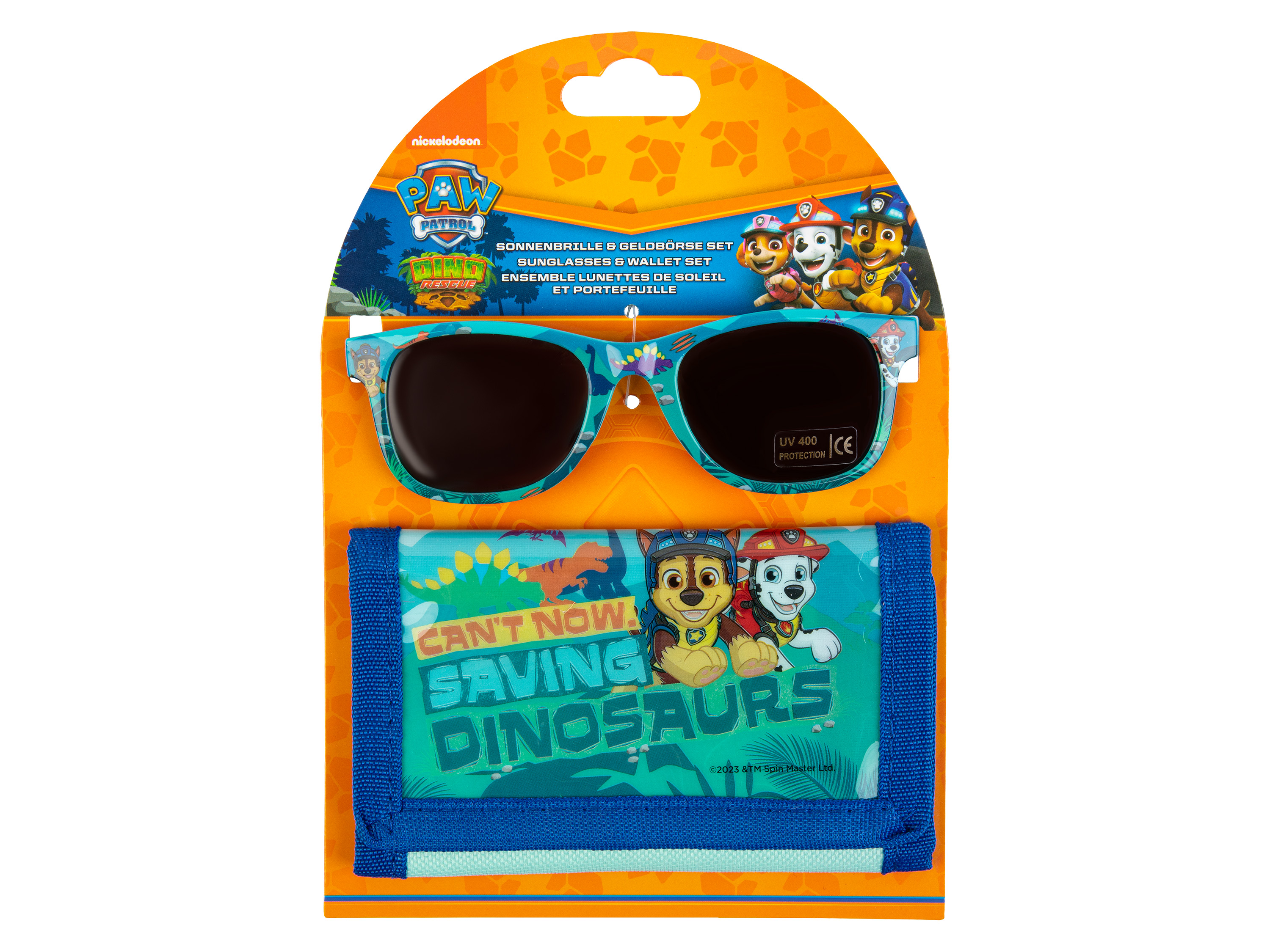 Zonnebril en portemonnee (Paw Patrol blauw)