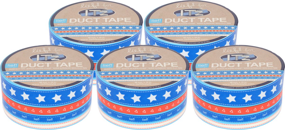 Ducttape kinderen - Kleurrijke kindertape - Creatieve plakband rol - Duct tape - Ideaal voor knutselen en decoratie - Makkelijk te scheuren - Veilige tape voor kleine handjes - Leuk ontwerp met print - Geschikt voor school en thuis