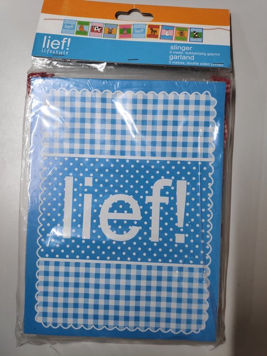 Lief! Slinger 5 meter - dubbelzijdig geprint