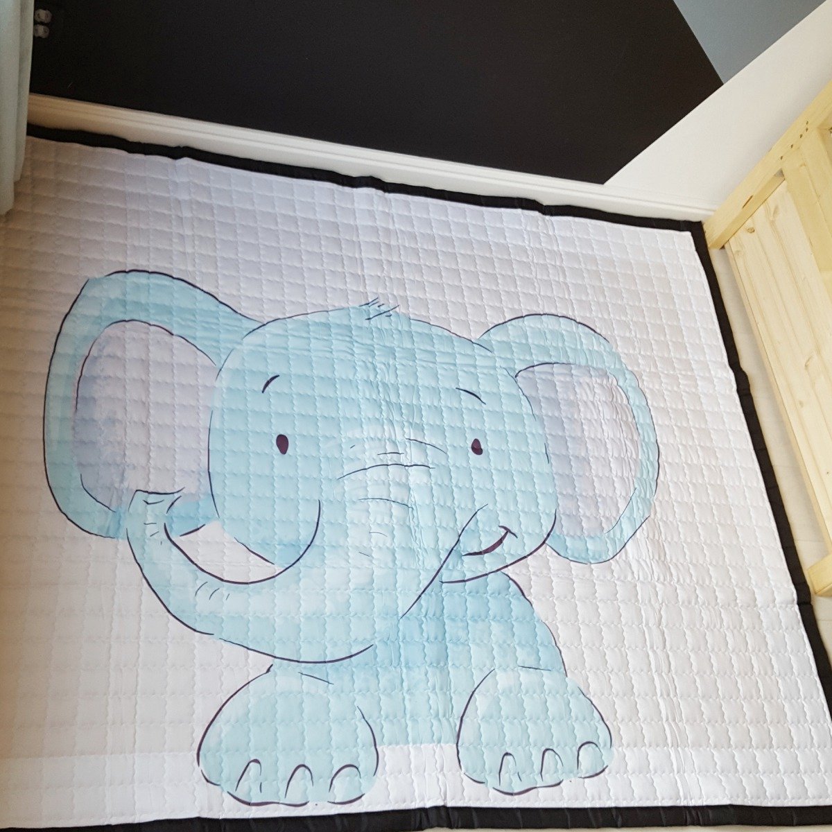 Speelkleed olifant 195 x 145 - LiefBoefje - Groot Speelkleed Baby - Speelmat Kinderen - Babymat XL - Kindervloerkleed - Kraamcadeau - Speelkleed Kinderen - 75+ design speelkleden