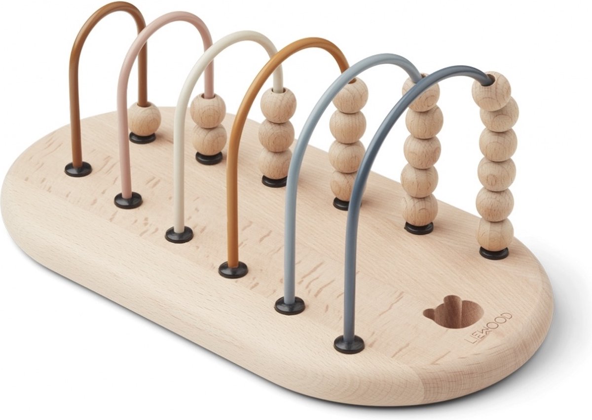 Kralenframe Hout Reagan Blue Mix