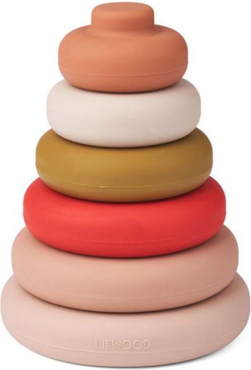 Liewood - Siliconen Stapeltoren Dag - Stapeltorens - Tuscany Rose Multi Mix