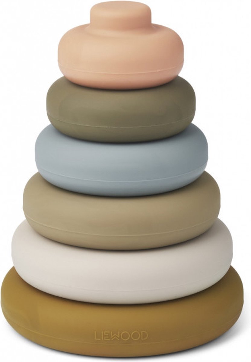 Liewood Dag Stapeltoren Speelgoed Khaki Multi Mix