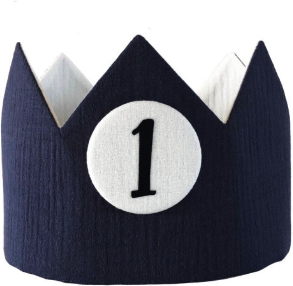 Liezelijn - Verjaardagskroon - Arthur - Donkerblauw - Inclusief - Cijfer - 1 & 2