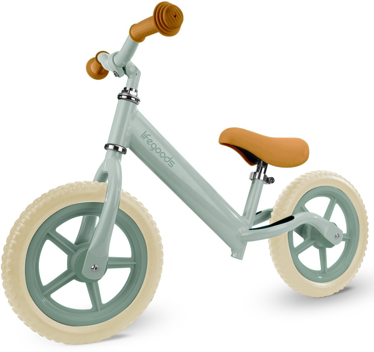 LifeGoods Loopfiets - 2-5 jaar - Jongens en Meisjes - Balance Bike - Mintgroen