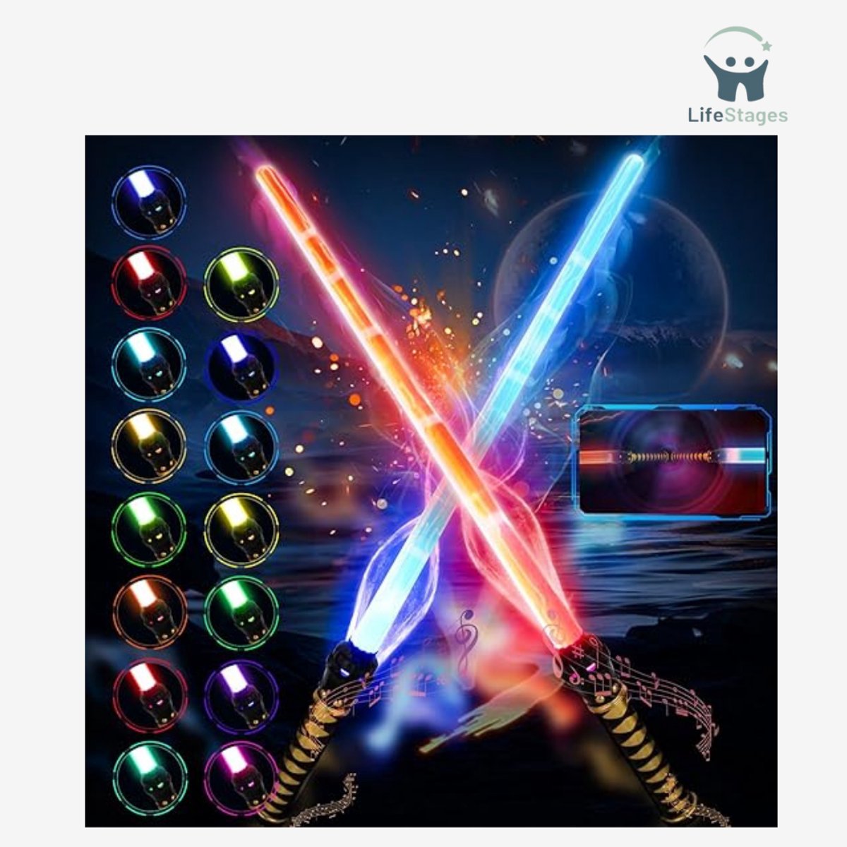 LifeStages - Lightsaber - 2 Stuks Lichtsabel Voor Kinderen