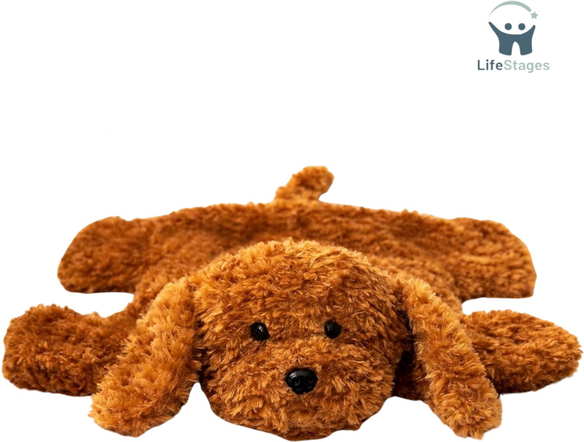 LifeStages - Verzwaringsknuffel - Kalmerend & Troostend - Verzwaard Deken Hond - Knuffelbeest - Verzwaard Schoot Deken Voor Gevoelsstoornis - 2 Kg