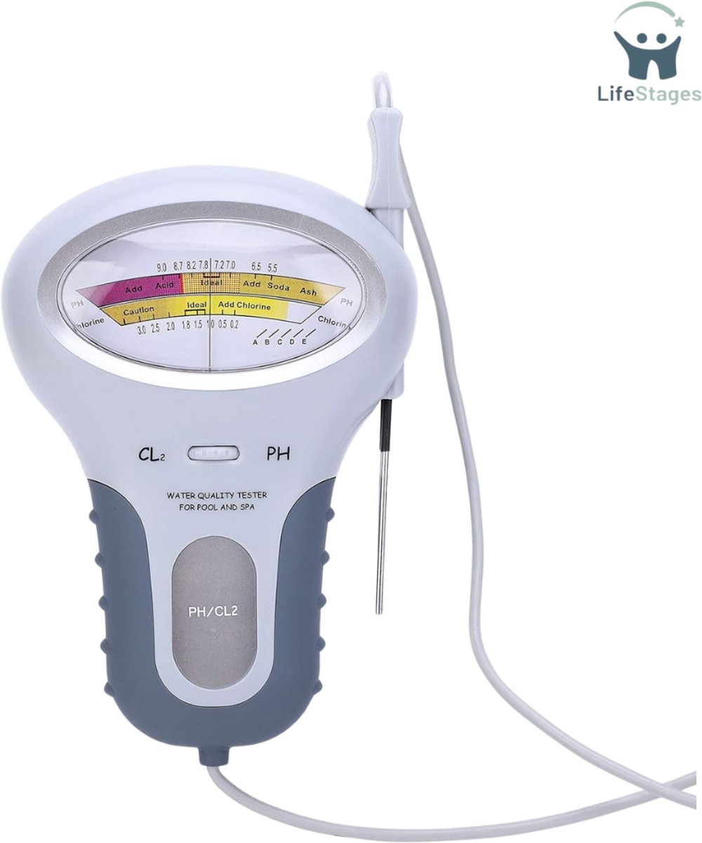 LifeStages - Zwembad Tester - Waterkwaliteitsanalysator Met Sonde Voor Zwembaden - Spas