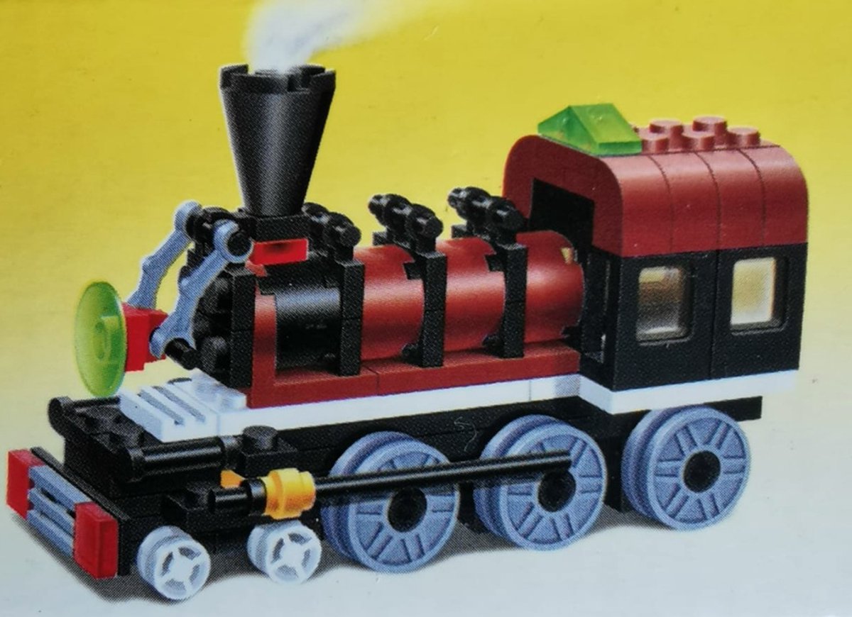 85 Delige Locomotief - Bouwset - mini trein