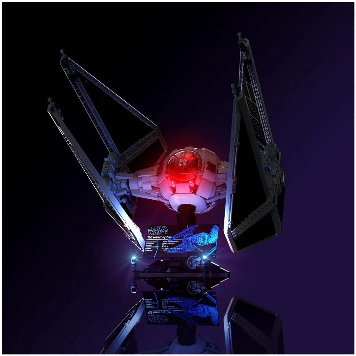 LMB 2.0 - Verlichtingsset geschikt voor LEGO® Star Wars TIE Interceptor 75382