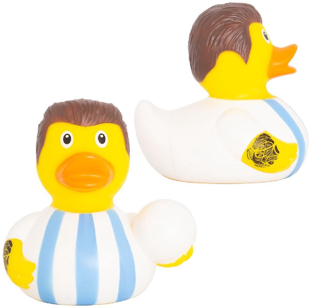 Lilalu Voetbal Badeend Blauw/Wit