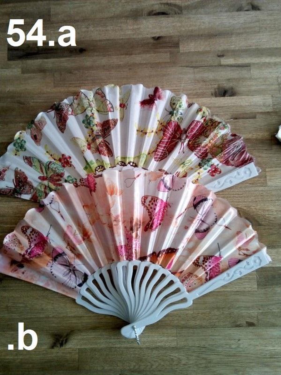 2x handwaaier Vlinders: 2x print B