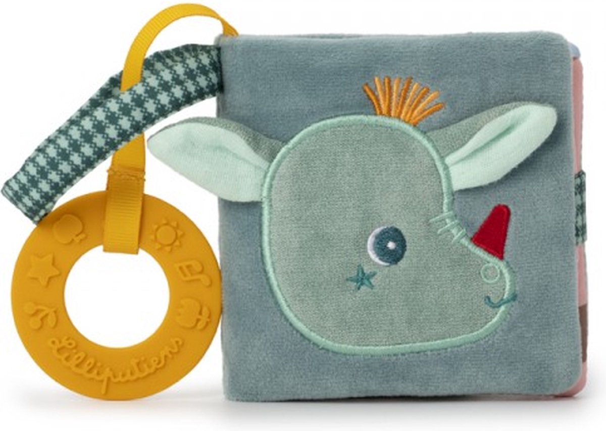 Lilliputiens - Kijk- En Speelboek Joe Het Draakje - Stoffenboekje Met Bijring - De Paginas Knisperen En Achter De Flapjes Zitten Dieren Verstopt - Geschikt Vanaf 6 Maanden