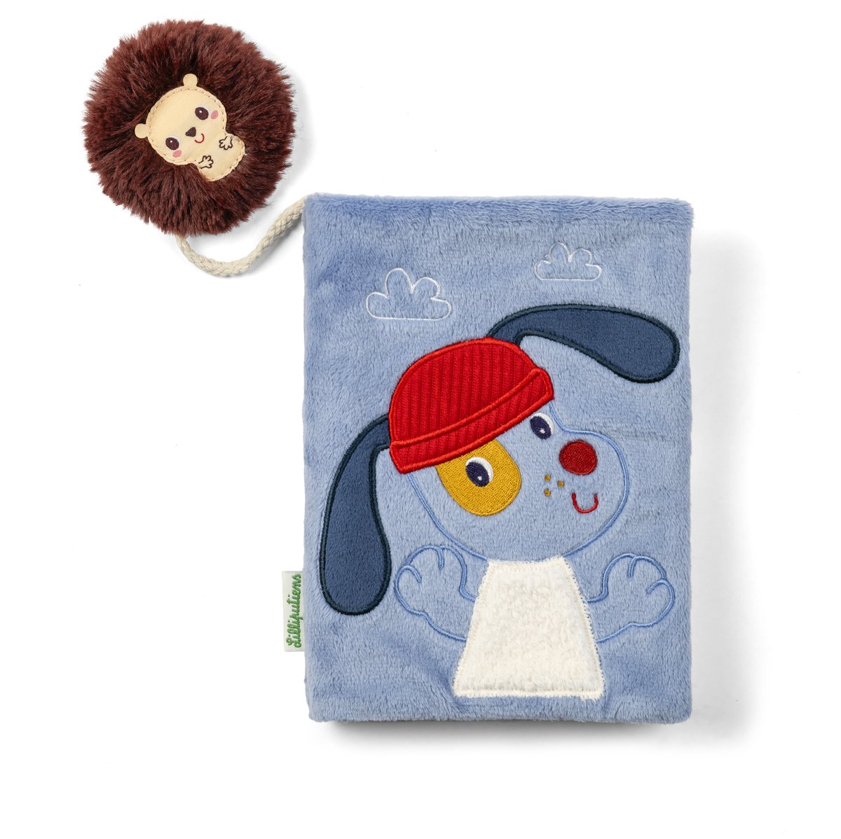   - Stoffen Fotoalbum Jules De Hond - Het Fotoalbum Heeft 10 Vakjes Waar Je De Mooiste Fotos Goed Beschermd In Kunt Bewaren - Afmeting: 14 x 18 Cm - Geschikt Vanaf 9 Maanden