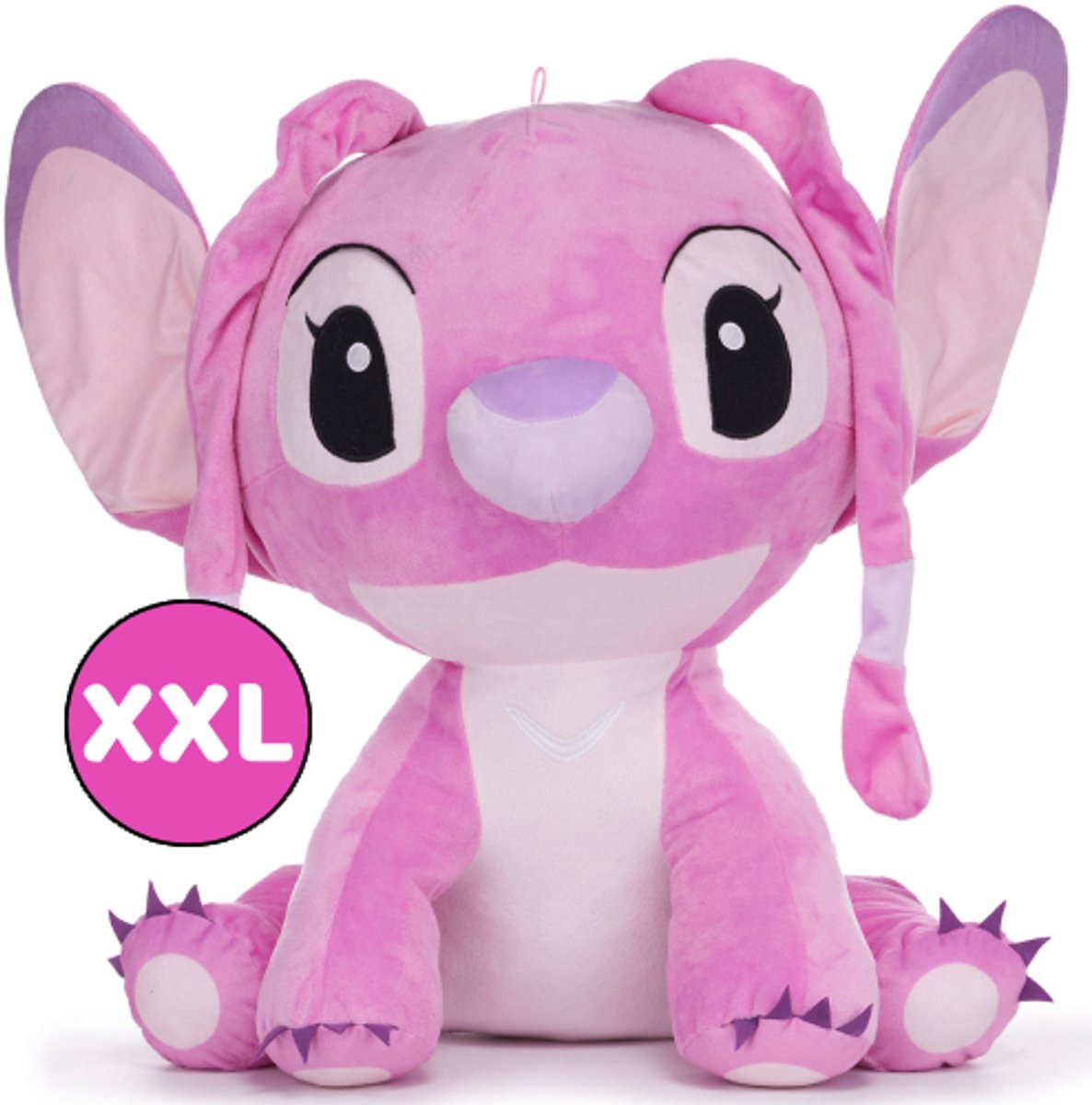 Angel - Disney Lilo & Stitch Pluche Knuffel XXL 110 cm - Mega Grote XL Plush - Lilo en Stitch Extra Groot - Angel - Leroy - Scrump - Stitch - Speelgoed Cadeau Kinderen Jongens Meisjes