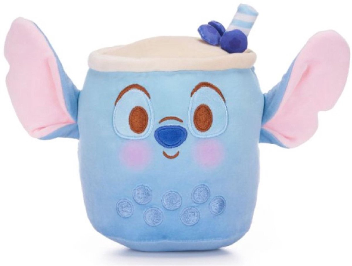 Stitch Bubble Tea - Disney Lilo & Stitch Pluche Knuffel 25 cm - Disney Plush Toy - Speelgoed knuffeldier knuffelpop voor kinderen jongens meisjes - knuffels Lilo en Stitch, Angel, Leroy, Stitch
