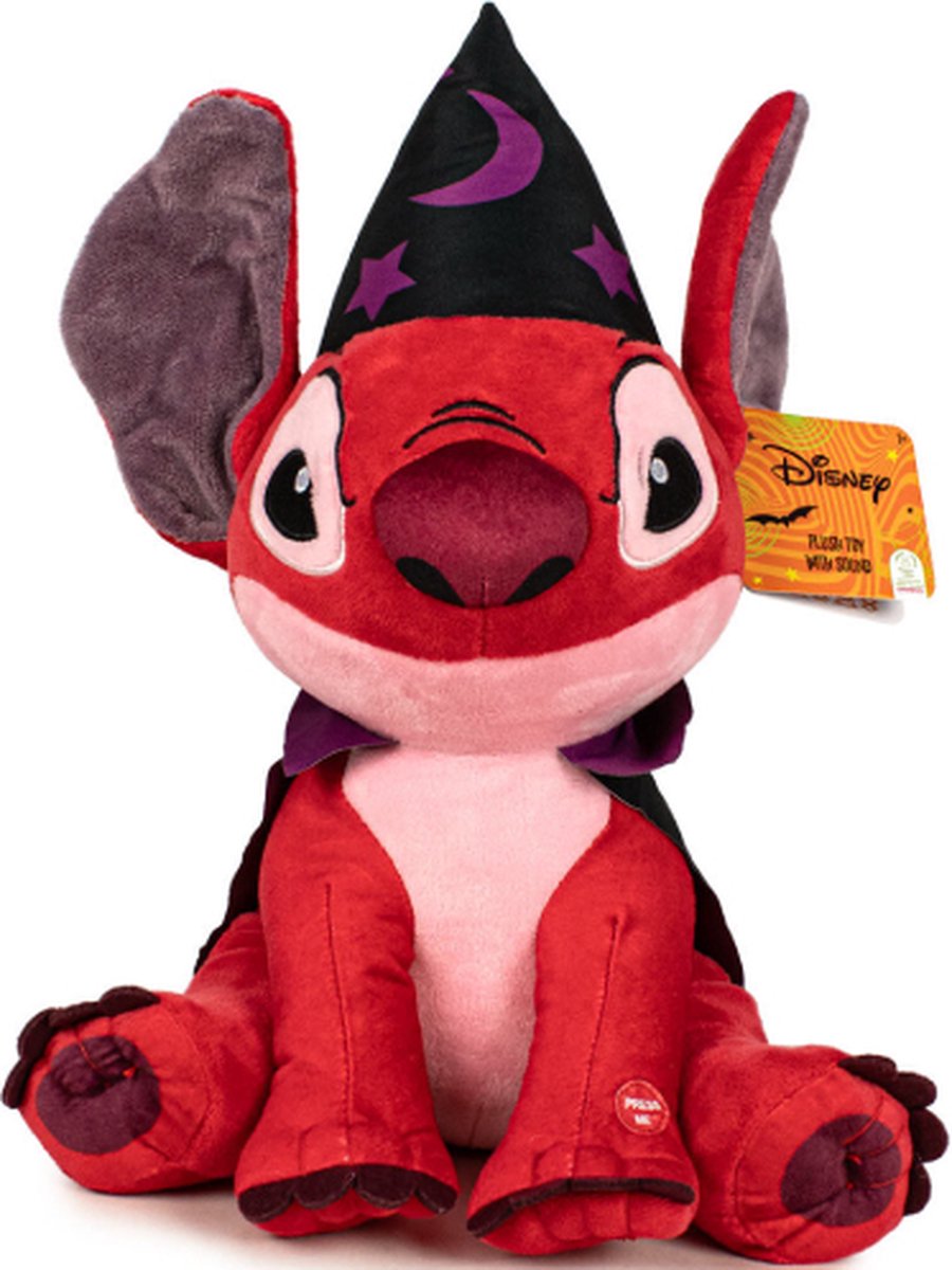 Leroy Halloween met Geluid - Disney Lilo en Stitch Pluche Knuffel 30 cm - Speelgoed Knuffels voor Kinderen - Stitch, Angel, Leroy, Scrump, Lilo - Plush Toy