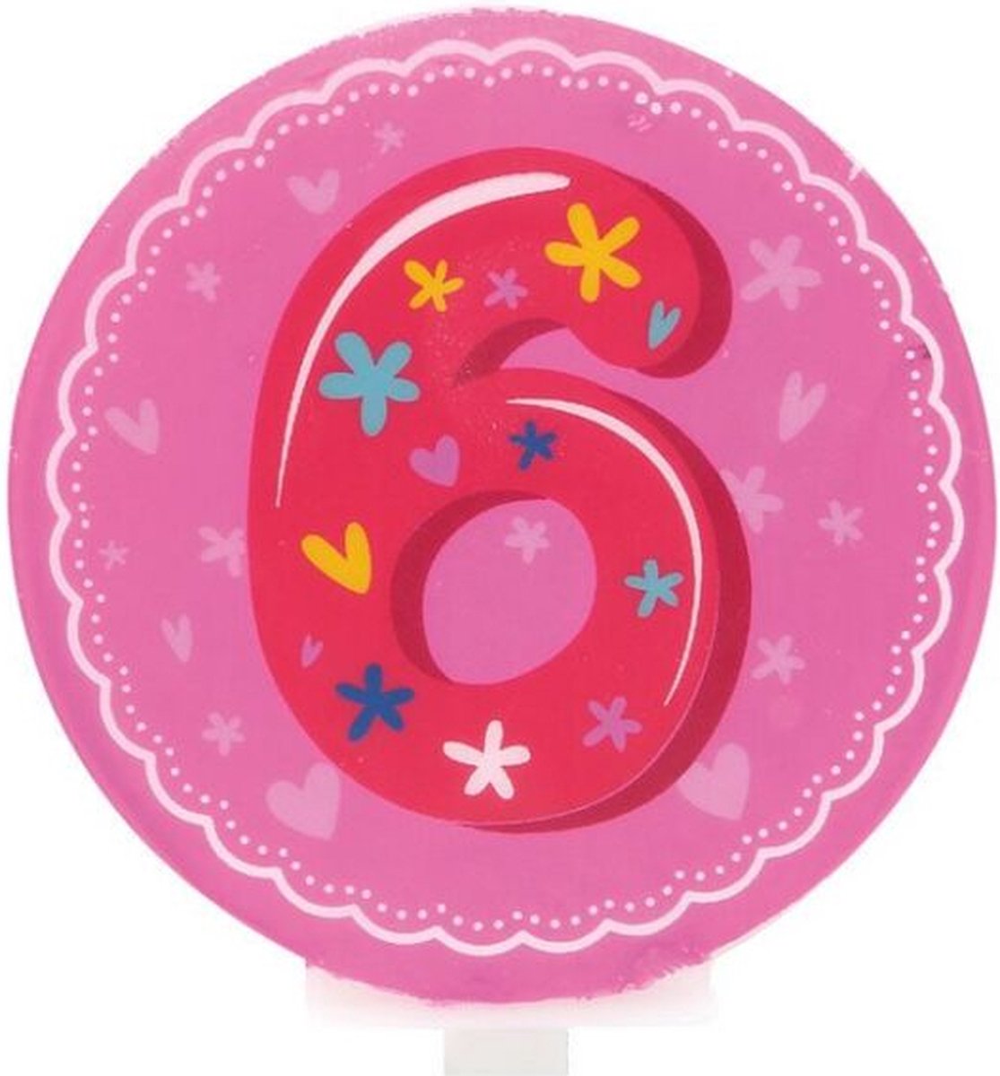 Lily deco cijferkaars 6,3 cm - cijfer 6