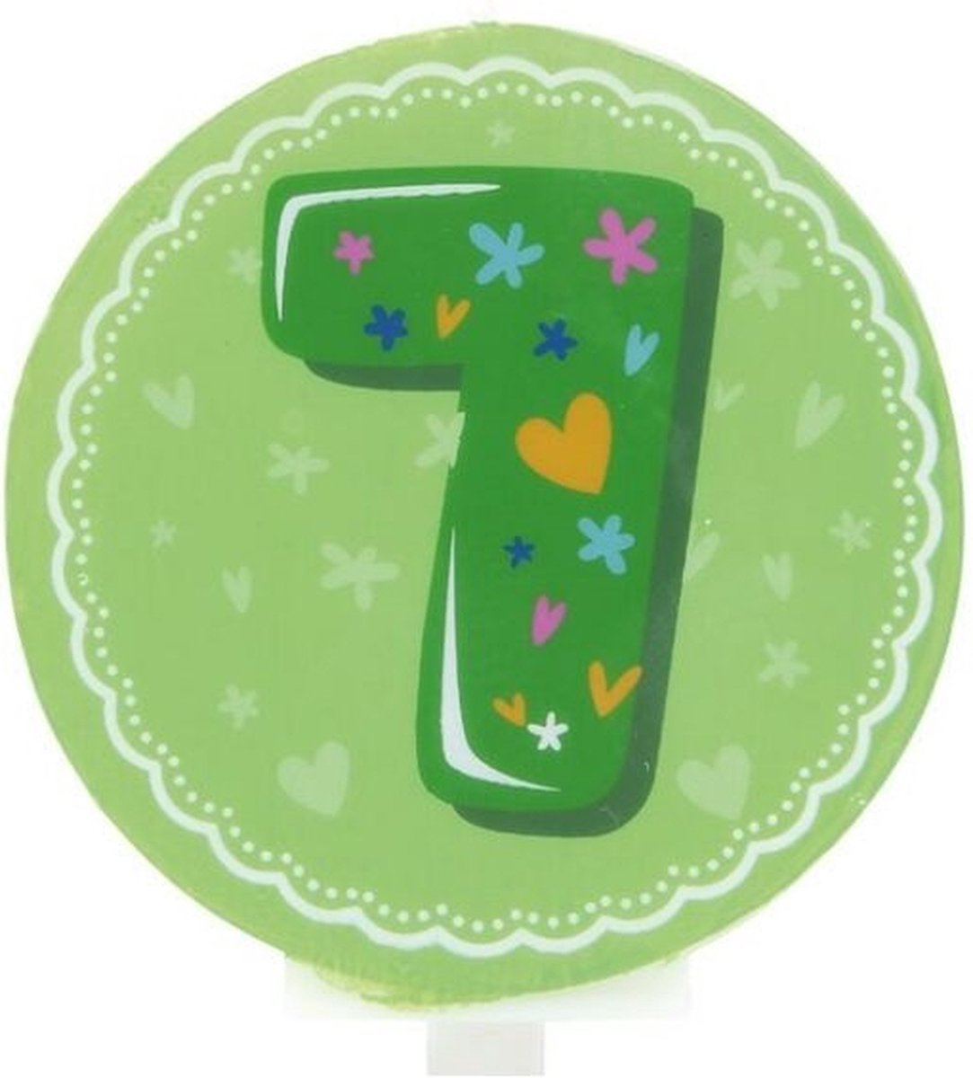 Lily deco cijferkaars 6,3 cm - cijfer 7