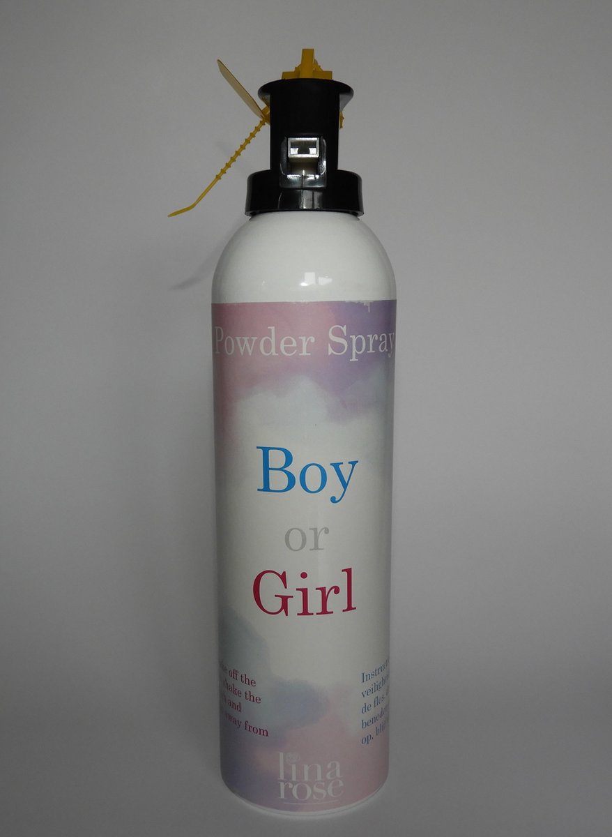 Gender Reveal Spray - Poederspray - Baby Shower - Brandblusser - Rookkanon - Geslachtsonthulling - Roze poeder