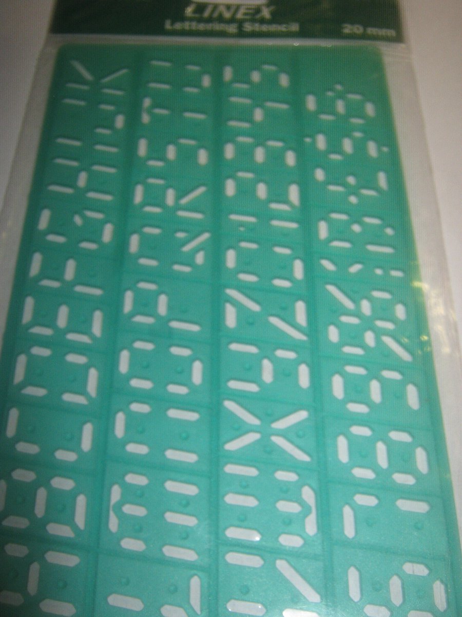   digitaal Lettersjabloon 20mm