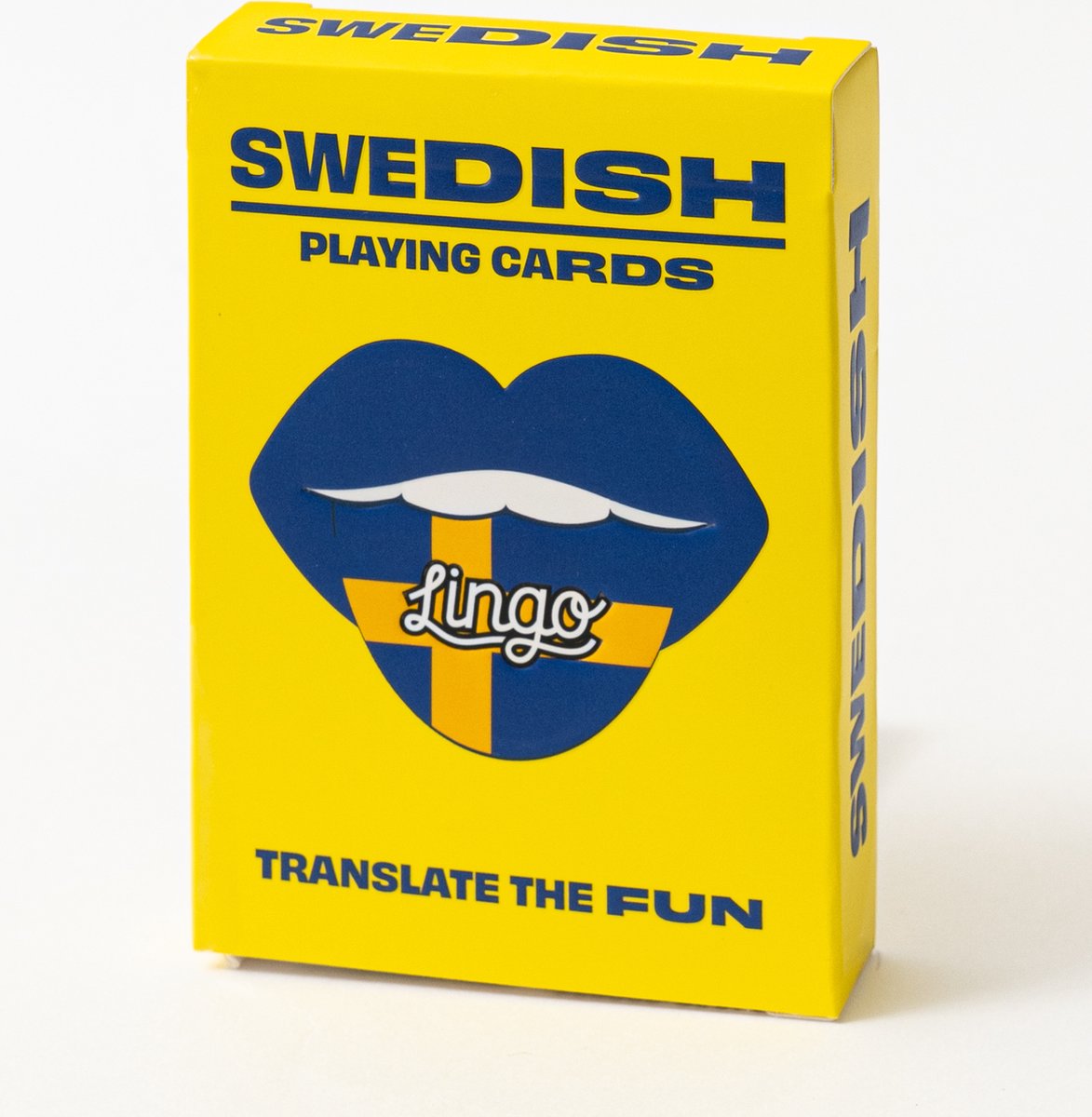 Lingo- Zweedse speelkaarten- playingcards- talen leren- Swedish - jong en oud- Zweedse woordenschat- woordenschat- Leer Zweedse woordenschat op een leuke en gemakkelijke manier- 52 essentiële vertalingen- Leren- reizen- spelen