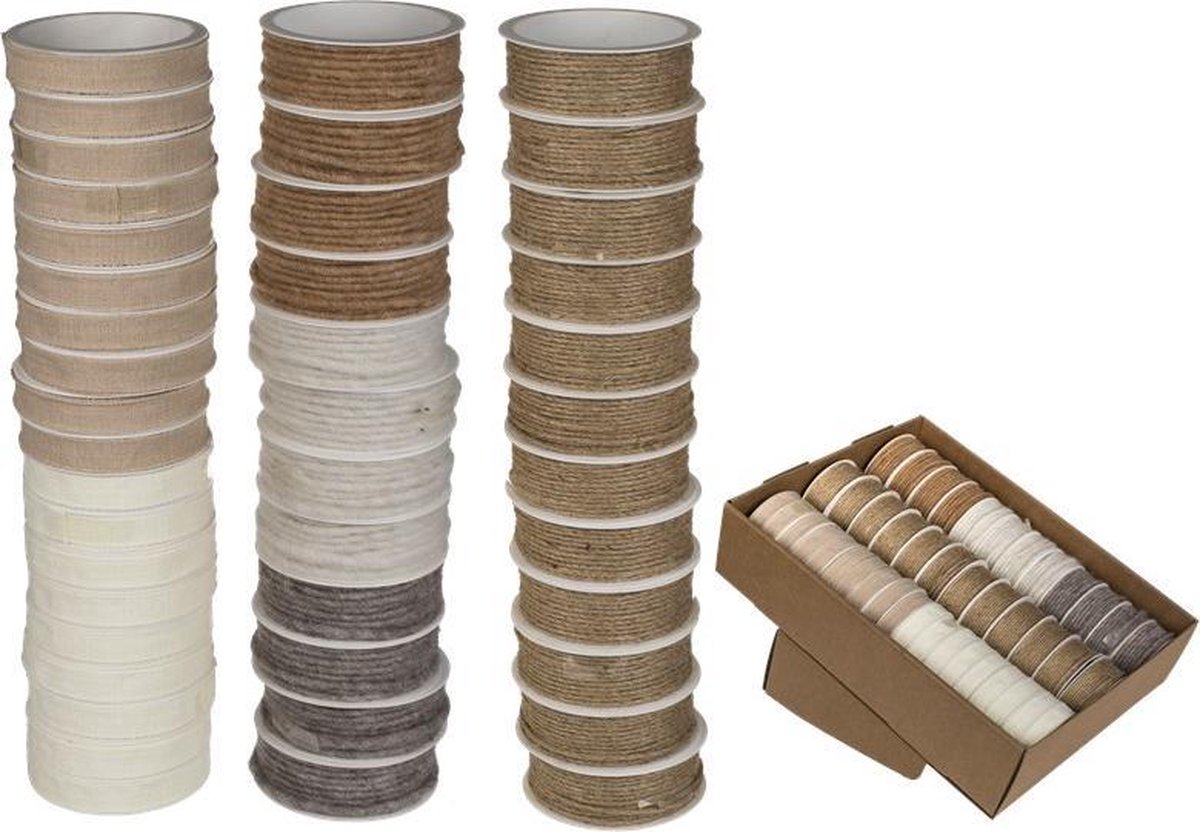 Lint Nature 15mmx2m/20mmx3m/25mmx2m (1 stuk) assorti