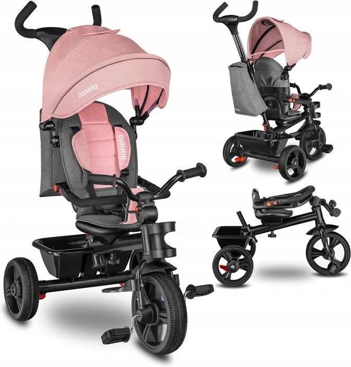 Lionelo Haari Driewieler - Bubblegum/Roze