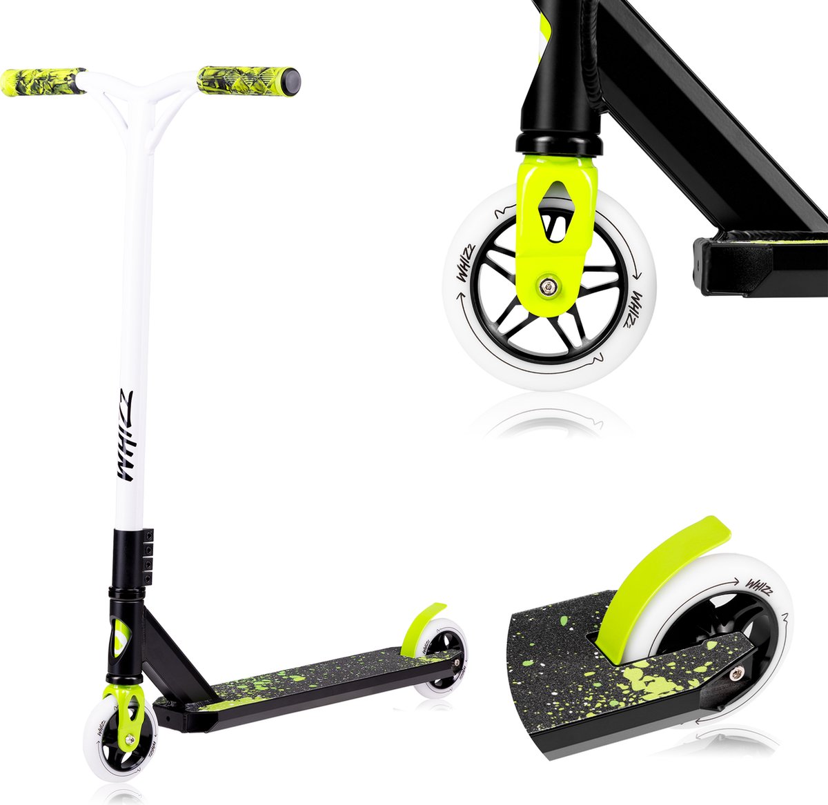 Lionelo Whizz - Step - 110mm - T-Bar - 100KG - voor Jongens en Meisjes - Steel rem - Kinderstepjes