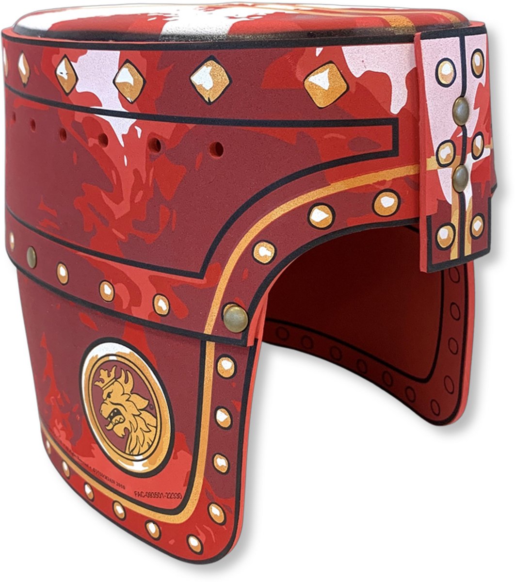Liontouch Noble Knight Ridderhelm - Ridder Kostuum voor Kinderen - Veilig Speelgoed voor Rollenspel - Geschenkset - Leeftijd 3+ - Rood
