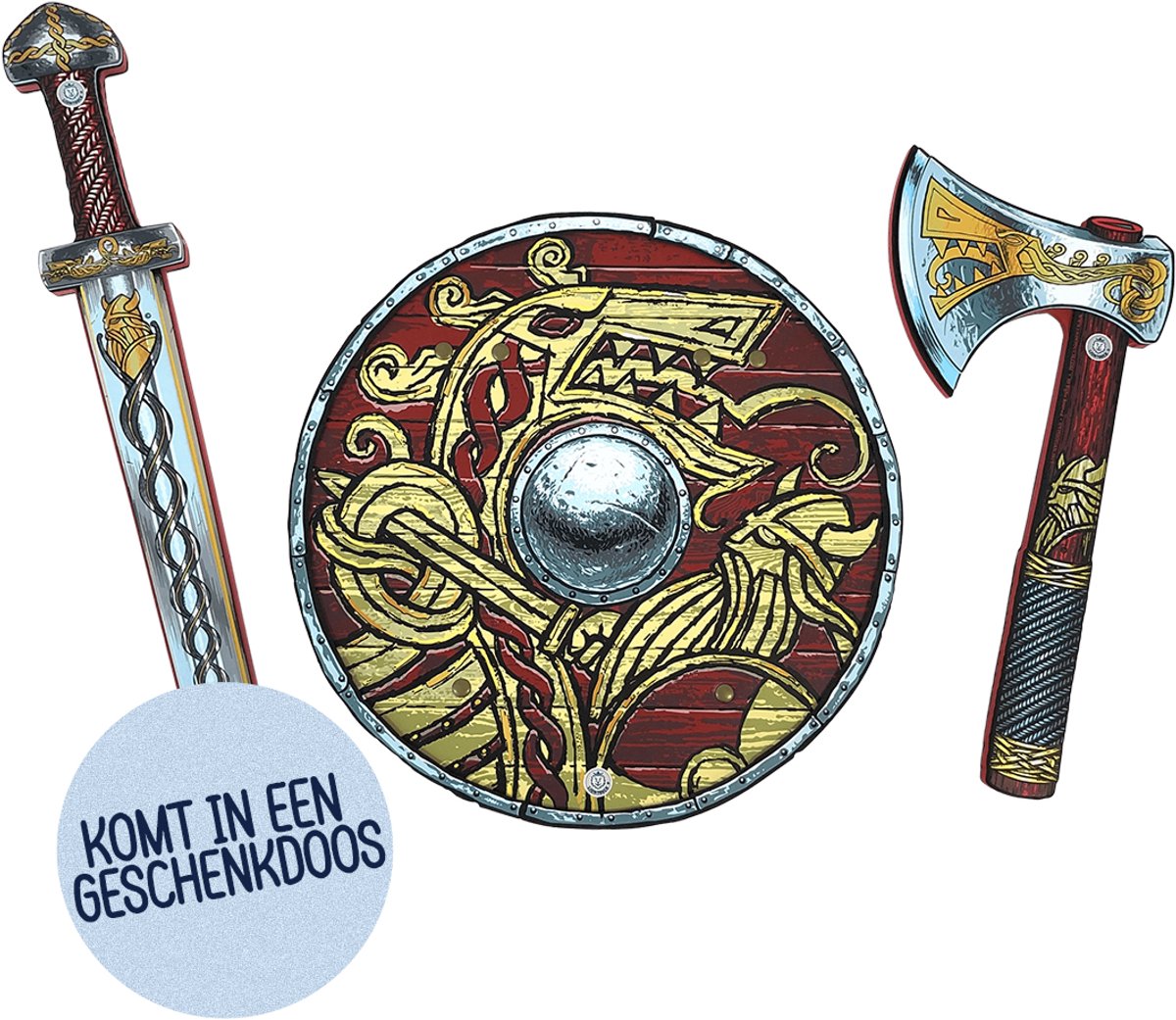 Liontouch Viking Set - Speelgoed - Zwaard, Schild en Bijl - Veilige Wapens & Gevechtskleding Kostuums voor Kinderen - Duurzaam Schuim - Geschenkset - Leeftijd 3-8 Jaar