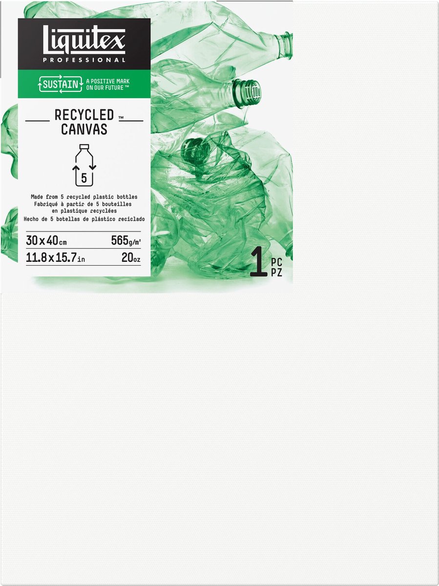 Liquitex Recycled Plastic Canvas - Deep Edge 30x40cm