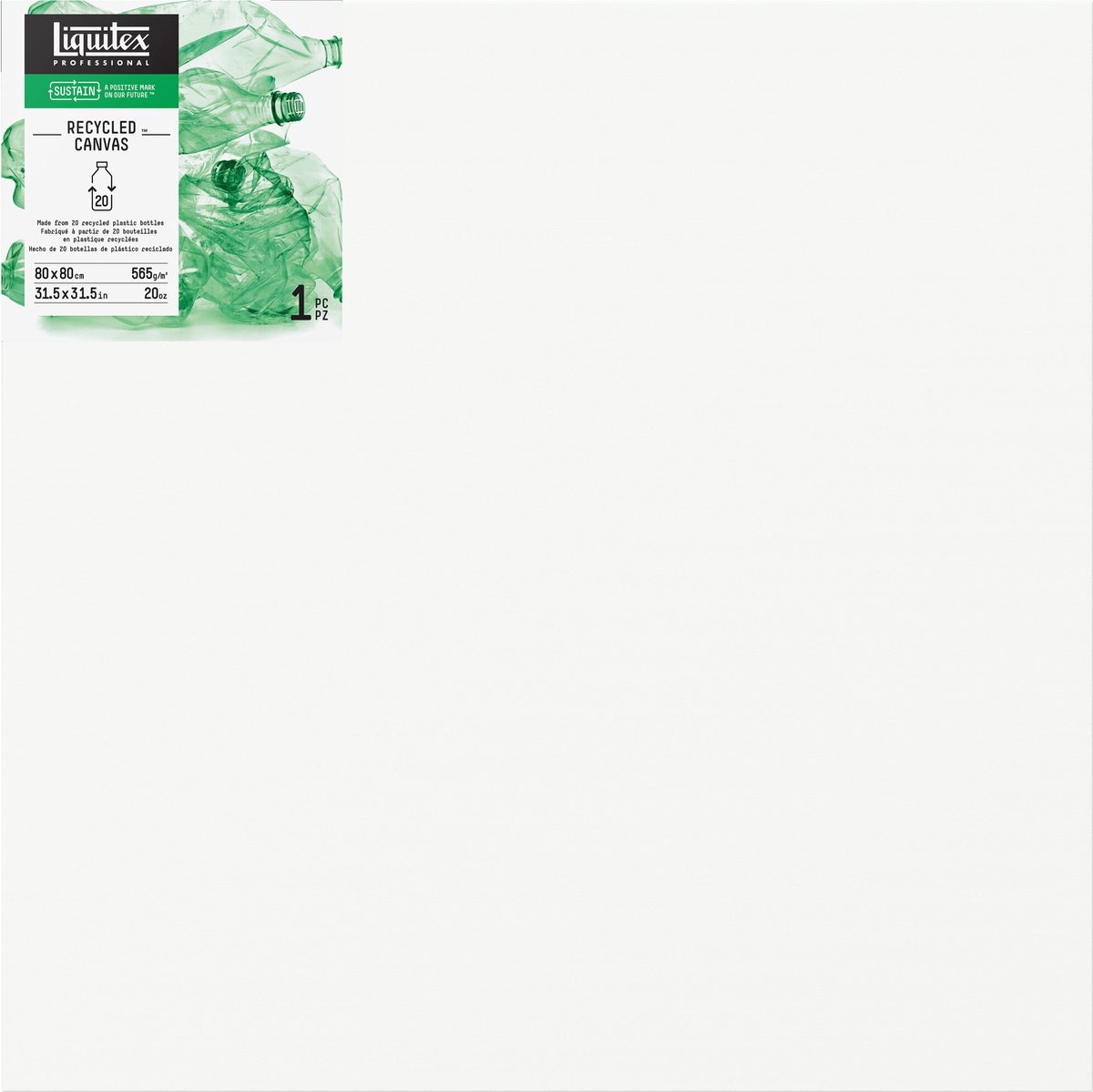 Liquitex Recycled Plastic Canvas - Deep Edge 80x80cm