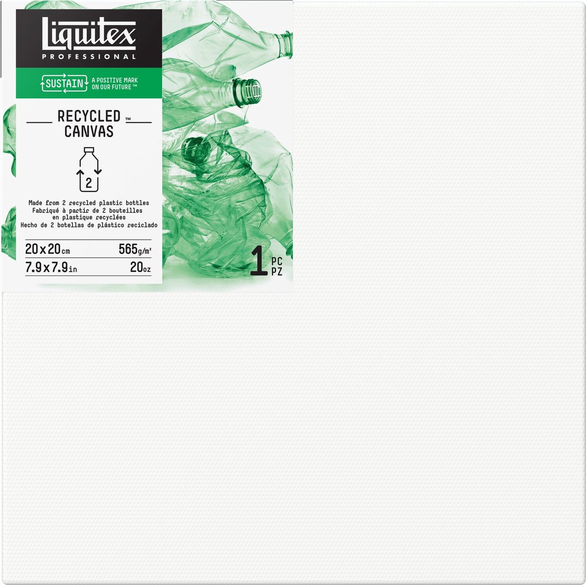 Liquitex Recycled Plastic Canvas - Traditional 20x20cm