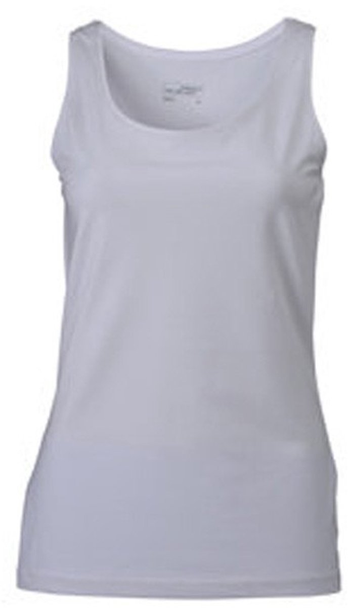Elastic Tank Top Dames Wit - Maat L