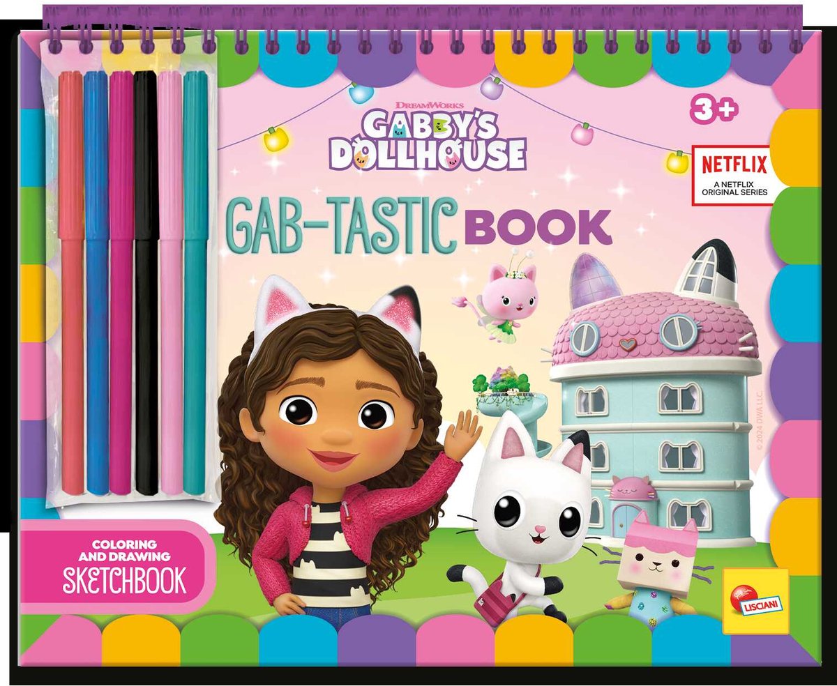 Lisciani - Gabby Dollhouse - Gab-tastic kleurboek